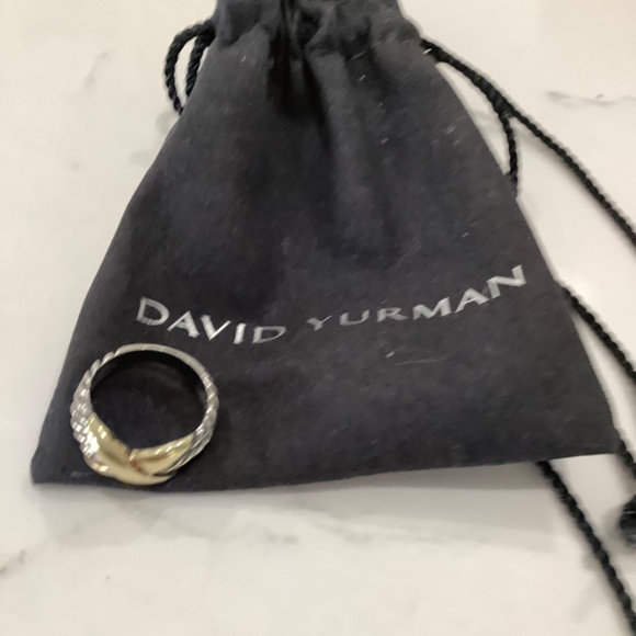 David Yurman golden X ring - Picture 2 of 3